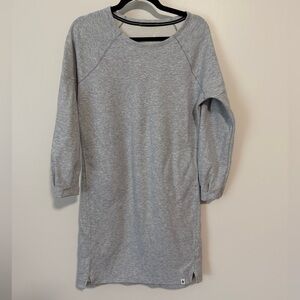 Smartwool grey long sleeve wool blend dress with pockets size MEDIUM